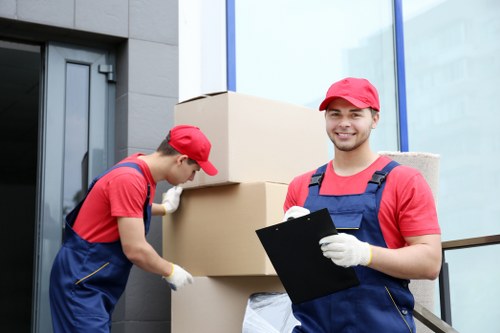 Packing materials and prepared moving boxes for a North Finchley home move
