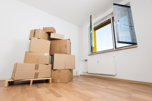 A packed removal truck ready for a residential or business move