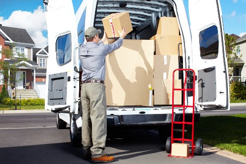 Moving van outside a North Finchley residential property