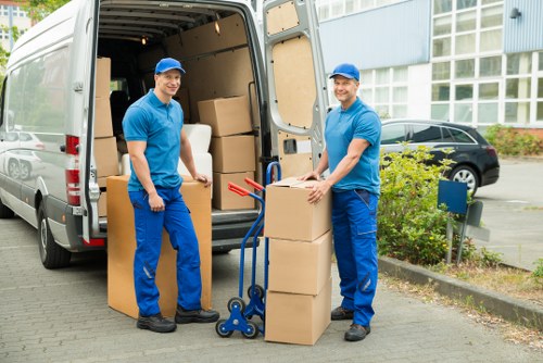 Loaded moving van prepared for a North Finchley house or flat move