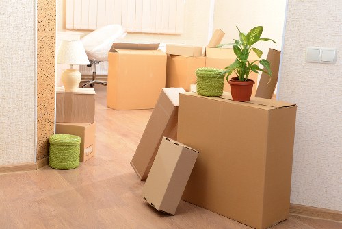 Careful loading of household items during a move
