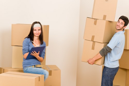 Local removals team handling a North Finchley relocation