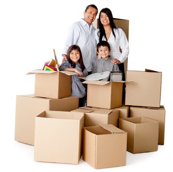 Local removals van helping with a flat move in North Finchley